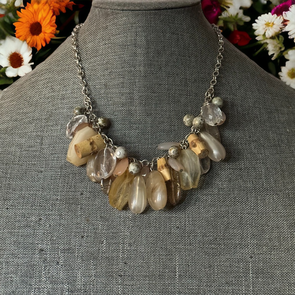 Ny Collection Bead Charm Necklace 18$